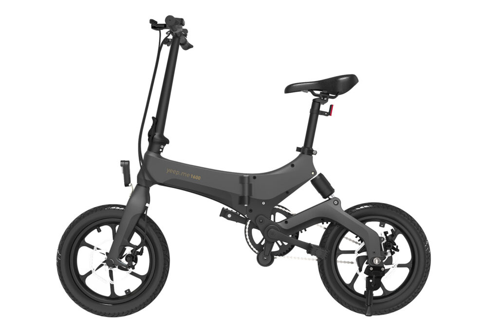 Vélo de ville pliant électrique yeep.me 1600 LE CITADIN Noir