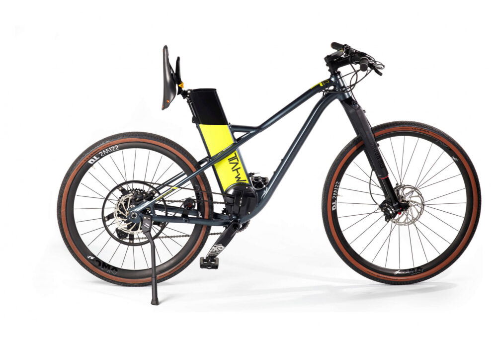 Vélo électrique hybride urbain Whatt TTMessenger Noir Jaune 2022 – Image 3