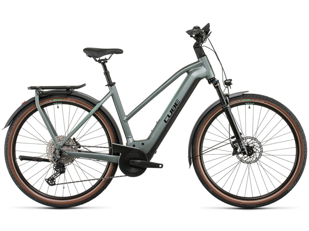 CUBE Kathmandu Hybrid EXC 750 silvergreen'n'black Trapèze 2022