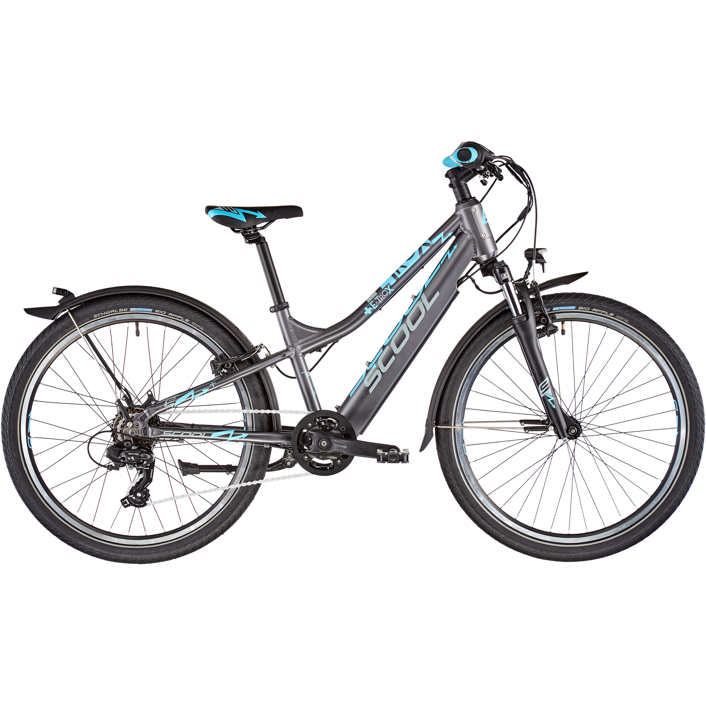 S'COOL E-TROX BAFANG 24 7-S ENFANT, GRIS