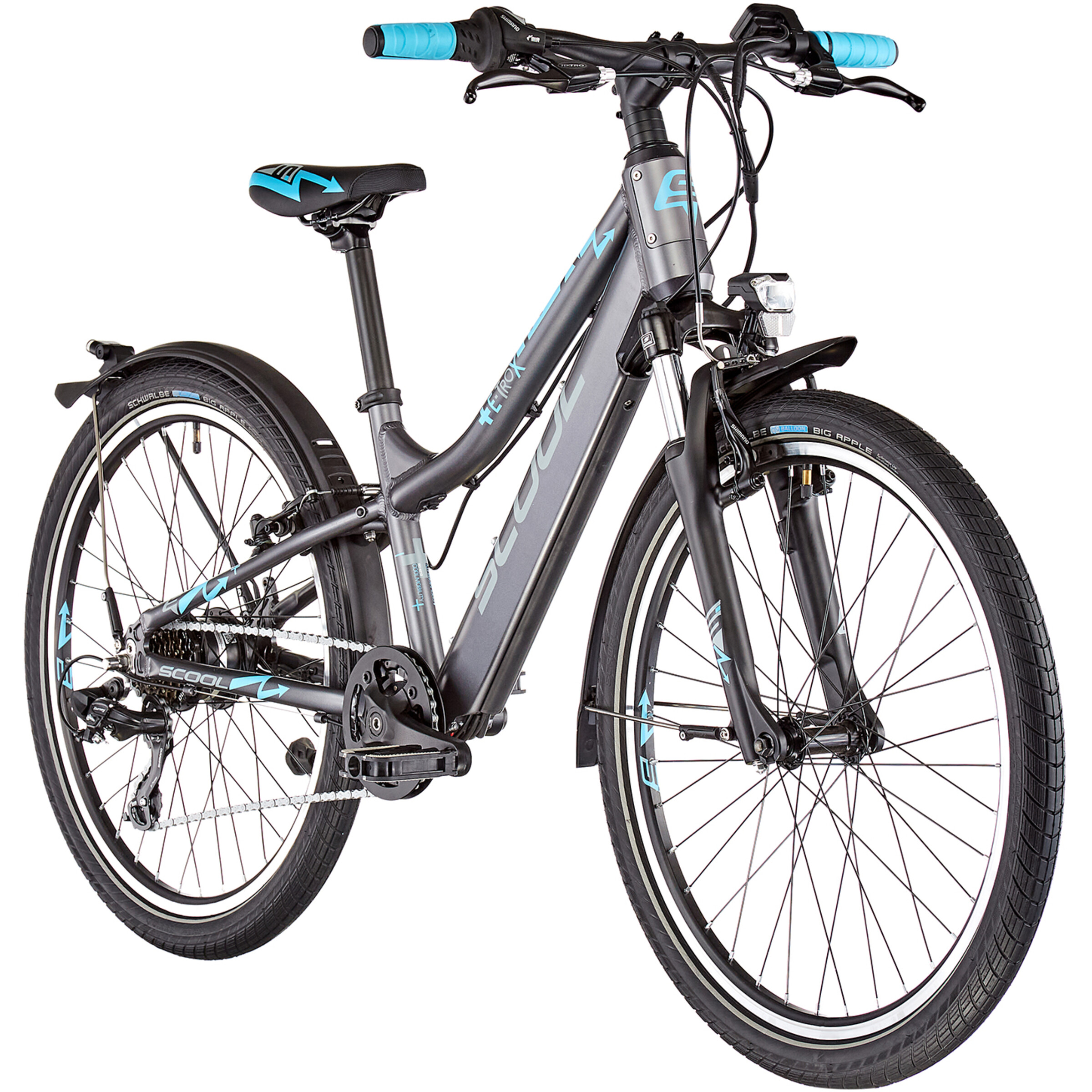 S'COOL E-TROX BAFANG 24 7-S ENFANT, GRIS – Image 2