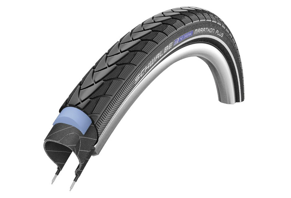 Pneu Schwalbe Marathon Plus 700 mm Tubetype Rigide TwinSkin SmartGuard Endurance Compound E-Bike 25