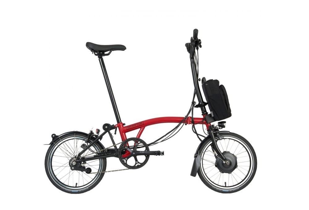 Brompton Vélo Pliant Électrique 16" - Electric C Line Explore - 6-Speed - High Bar - Extended Seatpost - 2023 - house red matt