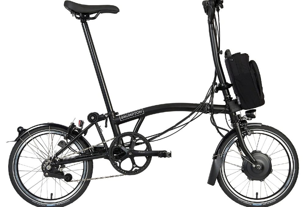 Brompton Vélo Pliant Électrique 16" - Electric C Line Explore - 6-Speed - High Bar - Extended Seatpost - 2023 - matt black