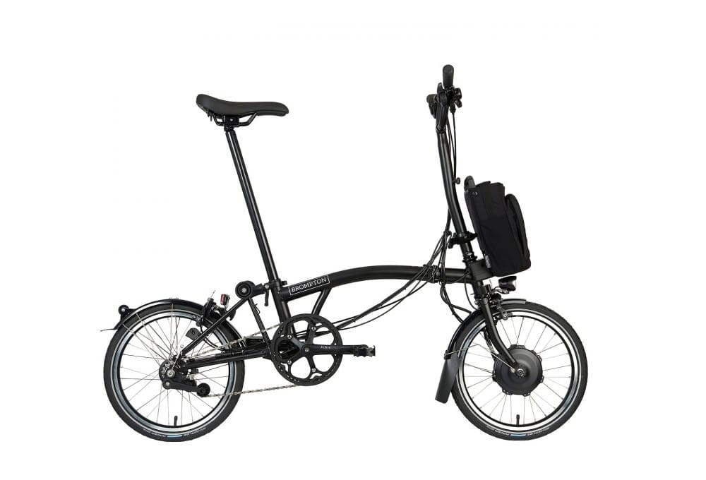 Brompton Vélo Pliant Électrique 16" - Electric C Line Explore - 6-Speed - High Bar - Telescopic Seatpost - 2023 - matt black