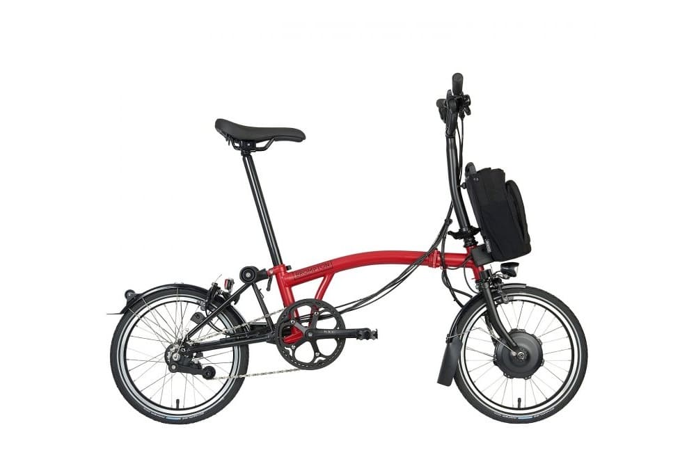 Brompton Vélo Pliant Électrique 16" - Electric C Line Explore - 6-Speed - Mid Bar - Standard Seatpost - 2023 - house red matt