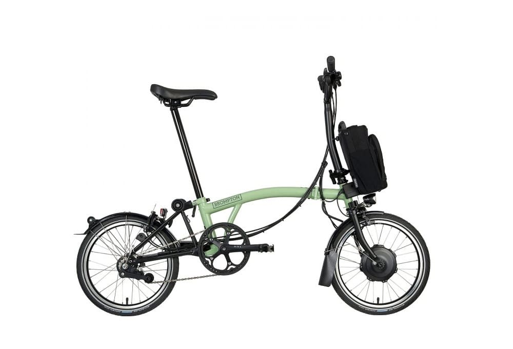 Brompton Vélo Pliant Électrique 16" - Electric C Line Explore - 6-Speed - Mid Bar - Standard Seatpost - 2023 - matcha green