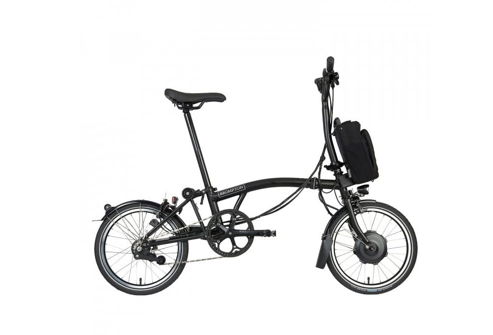 Brompton Vélo Pliant Électrique 16" - Electric C Line Explore - 6-Speed - Mid Bar - Standard Seatpost - 2023 - matt black
