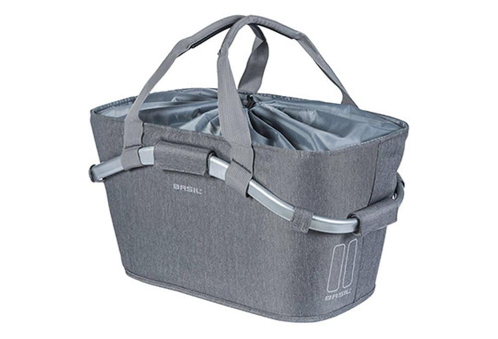 BASIL Panier À Vélo 2Day Carry All Mik 22 Litres 50 X 28 X 26 Cm - Gris
