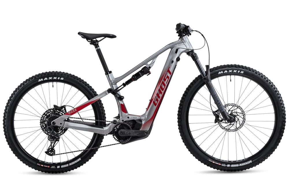 Ghost E-ASX 130 Universal 29/27.5+" 2022 light grey / riot red