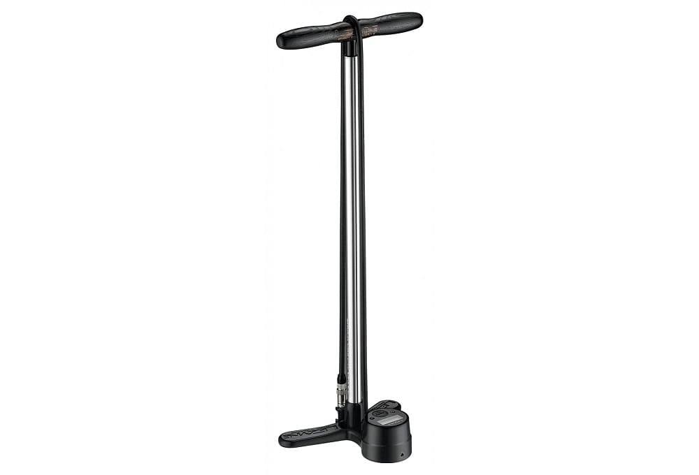 Pompe à Pied Lezyne Shock Digital Drive (Max 350 psi / 24.1 bar) Argent / Noir