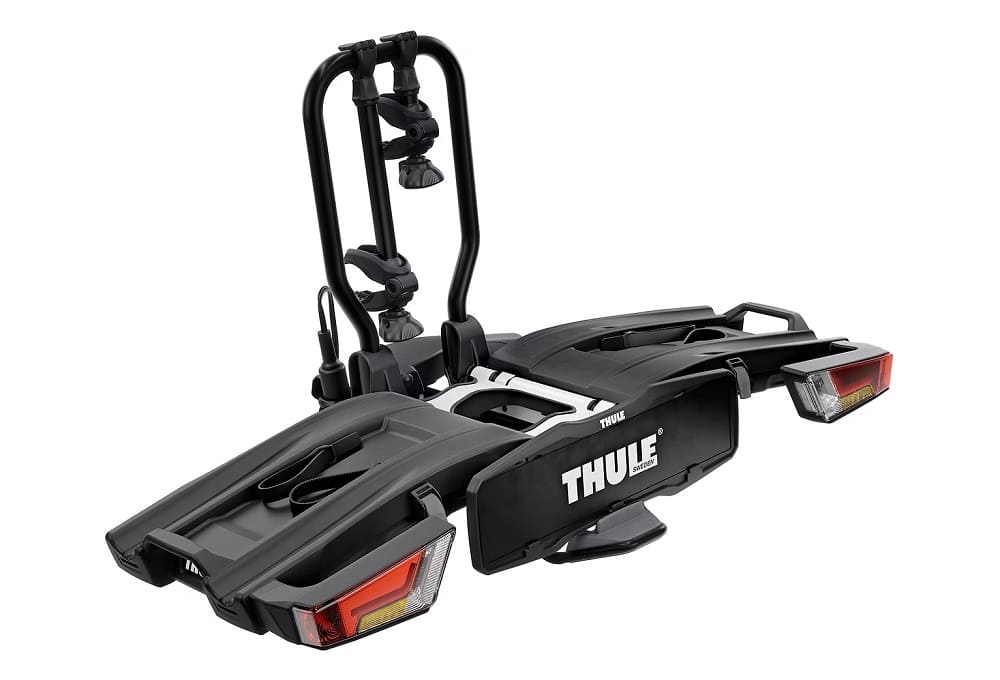Porte-Vélos sur Boule d'Attelage Thule EasyFold XT Prise 13 Broches - 2 Vélos (Compatible E-Bikes) Noir
