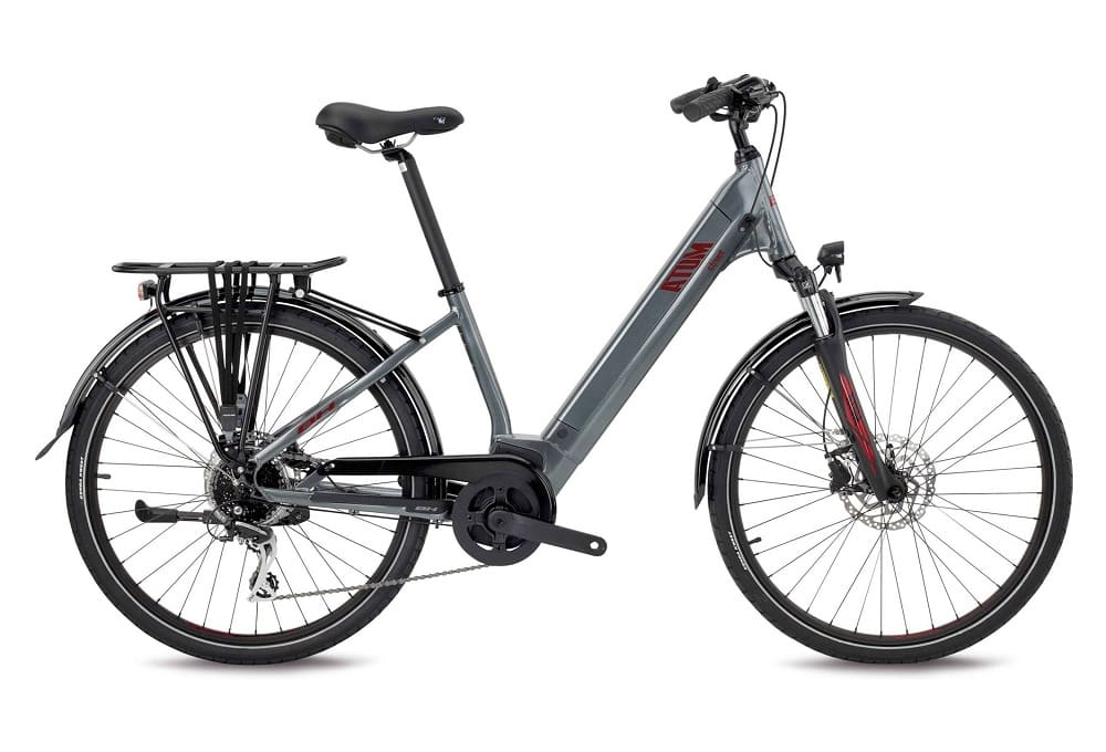 VTC Électrique BH Atom Street Shimano Acera 8V 500 Wh 26" Gris Plata 2023