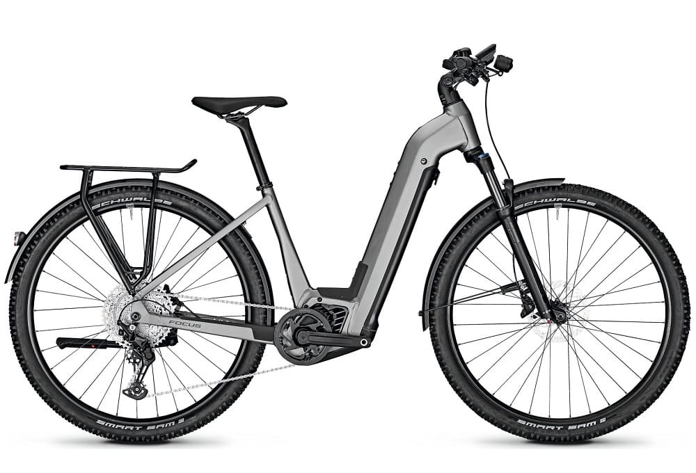 VTC Électrique FOCUS 29" AVENTURA² 6.8 Wave 2023 Easy Entry Gris