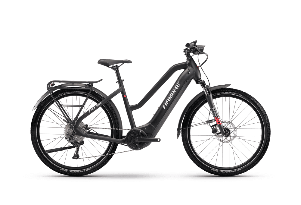 VTC Électrique Haibike TREKKING 6 MID Gris – Image 3