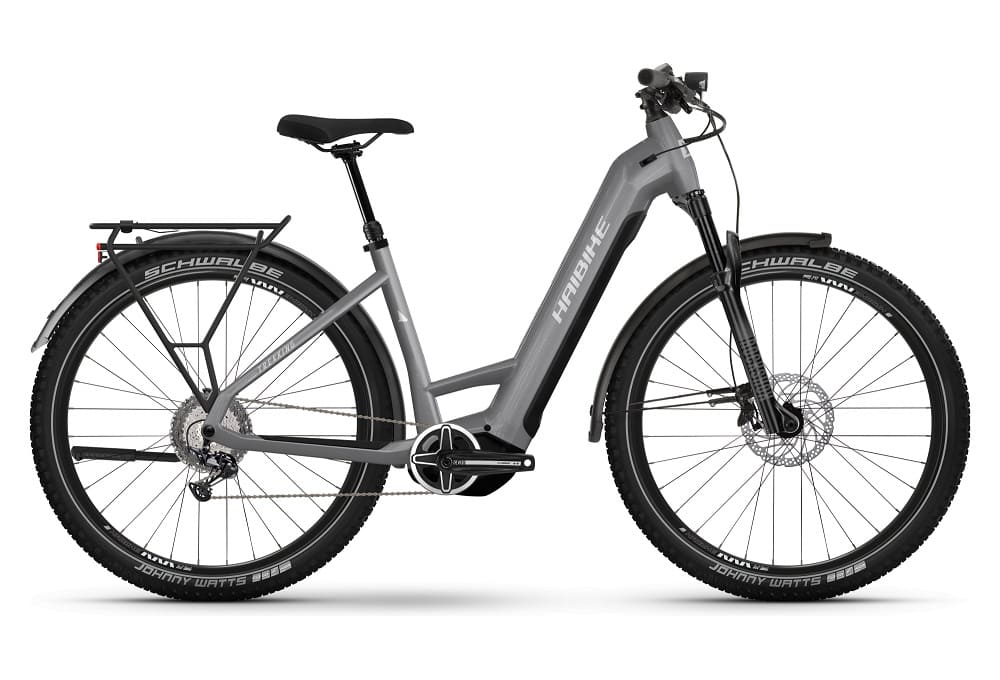 VTC Électrique Haibike Trekking 7 Low Shimano Deore - XT 12V 27.5 720Wh Gris - Blanc 2023