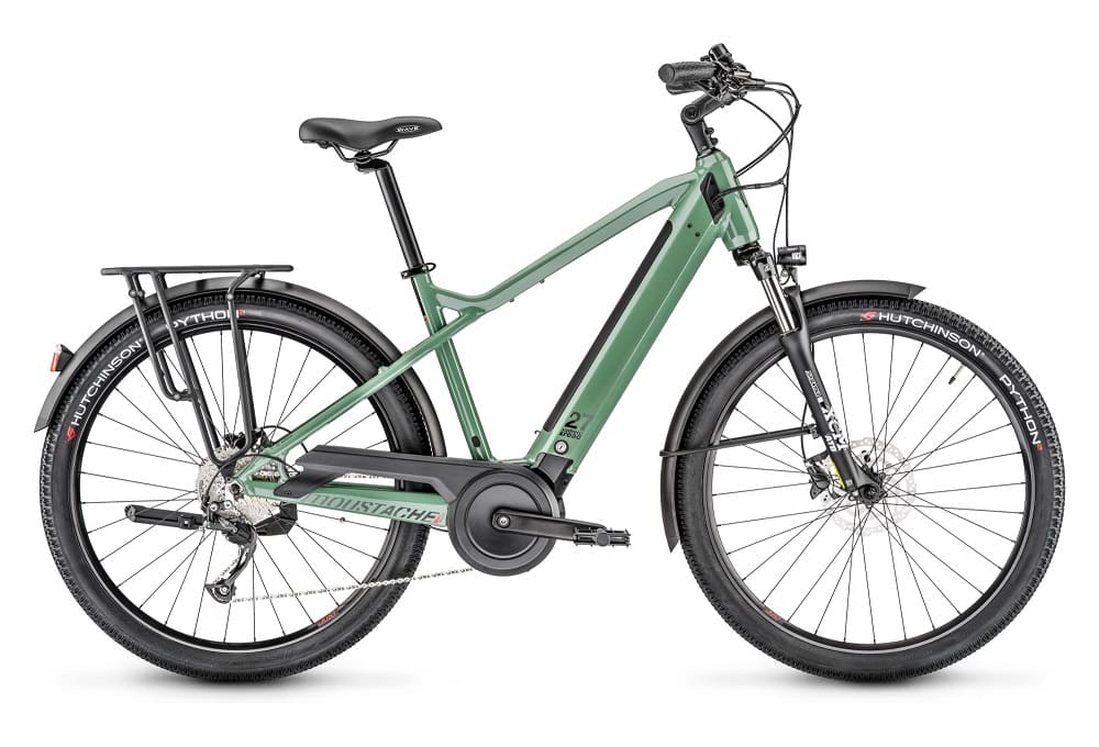 VTC Électrique Moustache Samedi 27 Xroad 1 Shimano Altus 9V 400 Wh 27.5" Vert 2023