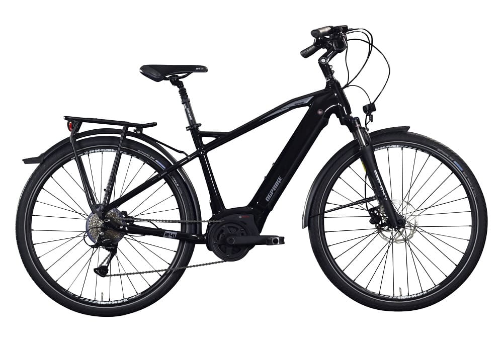 VTC Electrique OGP Bike Trekking 341 28" Shimano Acera 9V 500Wh Noir
