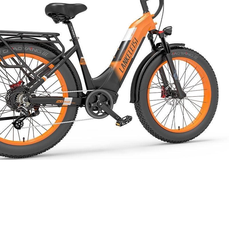 VTC électrique Lankeleisi MG600 Plus 1000W Bafang Motor 26" Fat Bike Orange – Image 10