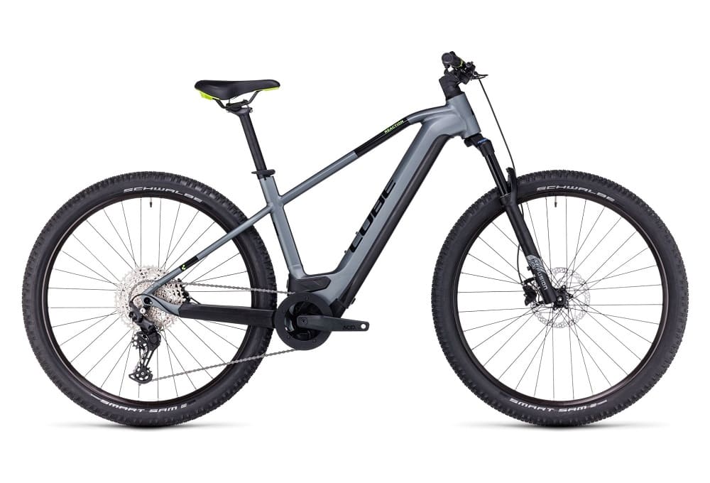 VTT Électrique Semi-Rigide Cube Reaction Hybrid Pro 500 Shimano Deore 11V 500 Wh 29" Gris Flash 2023