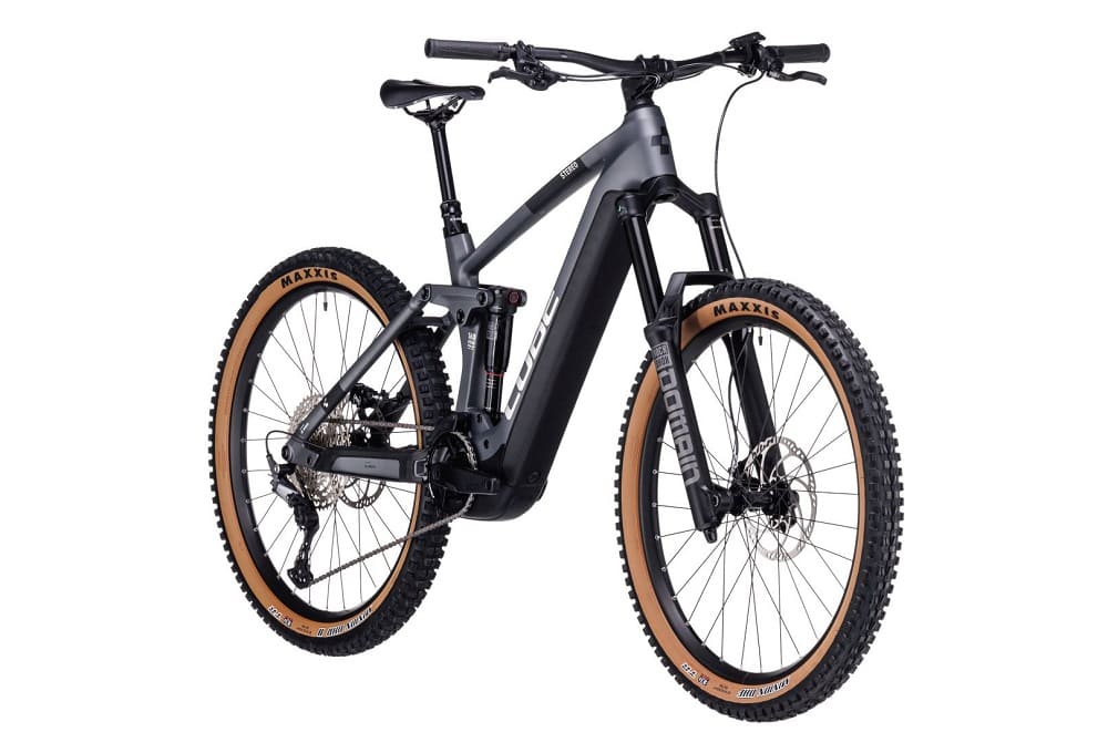 VTT Électrique Tout-Suspendu Cube Stereo Hybrid 160 HPC Race 750 27.5 Shimano Deore 12V 750 Wh 27.5" Gris Metal 2023 – Image 5