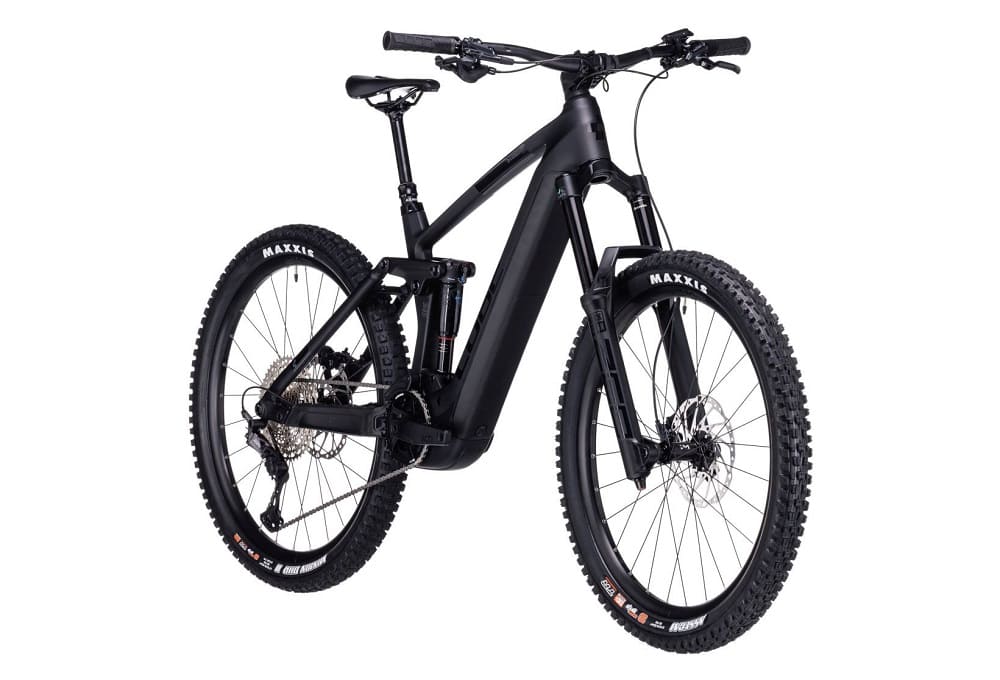 VTT Électrique Tout-Suspendu Cube Stereo Hybrid 160 HPC SLX 750 27.5" Gris Carbon Noir 2023 – Image 5