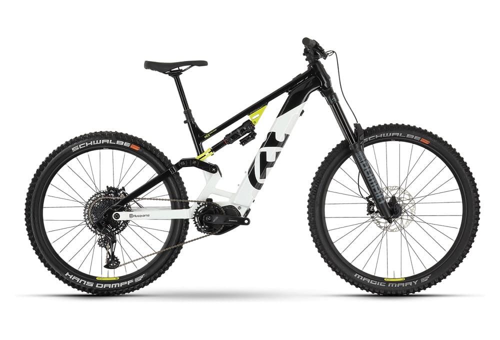 VTT Electrique Tout-Suspendu Husqvarna Hard Cross HC2 Sram SX Eagle 12V 630 Wh 29"/27.5" Noir/Blanc 2023
