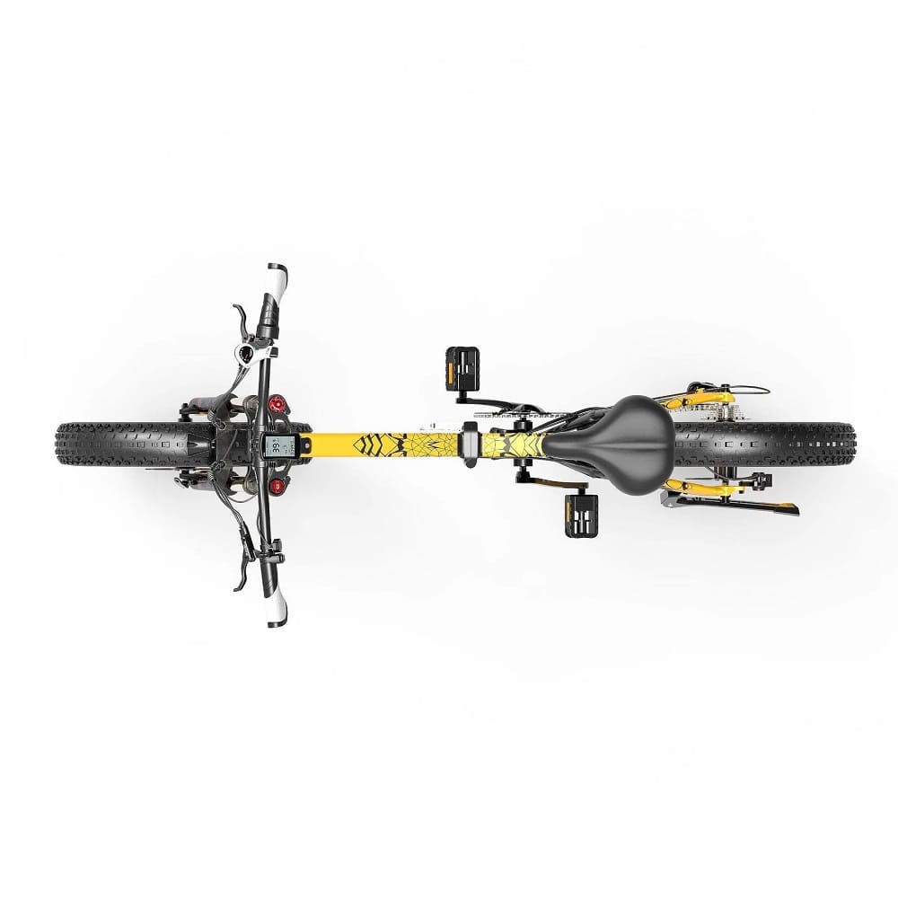 VTT électrique Pliable Lankeleisi X3000 Plus 1000W 20" Fat Bike 17.5Ah Bleu – Image 2