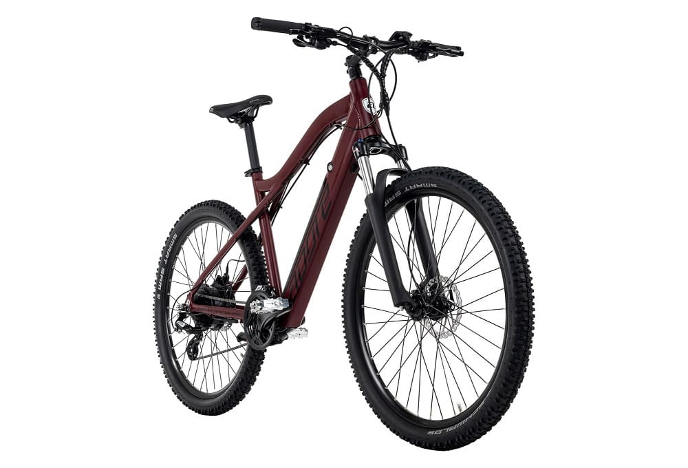 VTT semi rigide électrique 27.5" Adore Enforce Rouge 250 Watt Li-Ion 36V/14 Ah/504 24 vitesses – Image 3