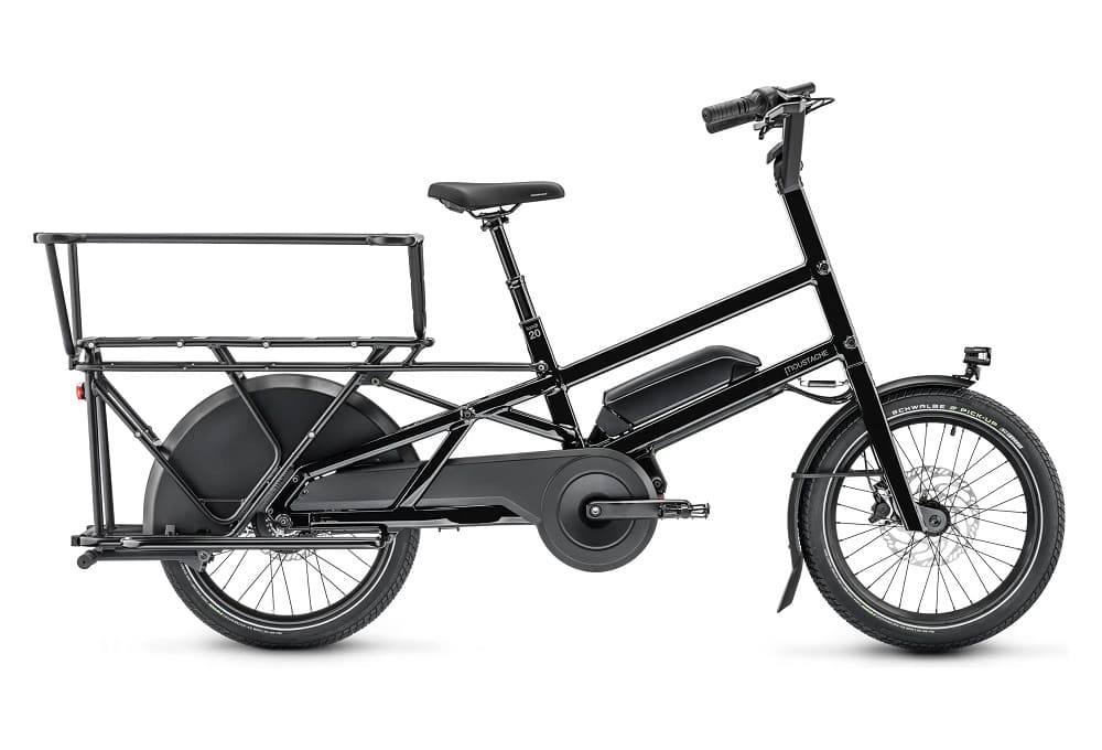 Vélo Cargo Longtail Électrique Moustache Bikes Lundi 20.5 Enviolo Heavy Duty 20" 500 Wh Noir 2023