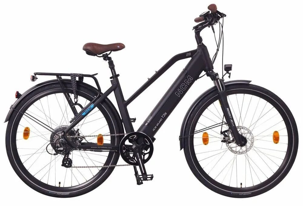 Vélo Electrique Trekking NCM Milano T3s 250W Batterie 48V 12Ah 576Wh noir