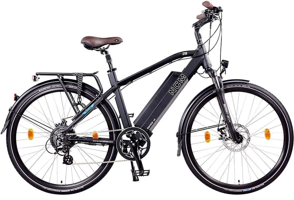 Vélo Electrique Urbain NCM Venice Noir 28" 250W Batterie 48V 13Ah 624Wh