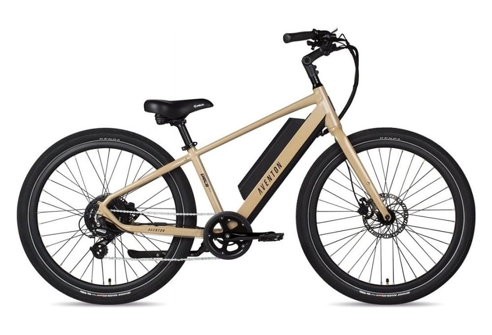 Vélo de Ville Électrique Aventon Pace 250 Shimano Altus 7V 250 Wh 650b Sable