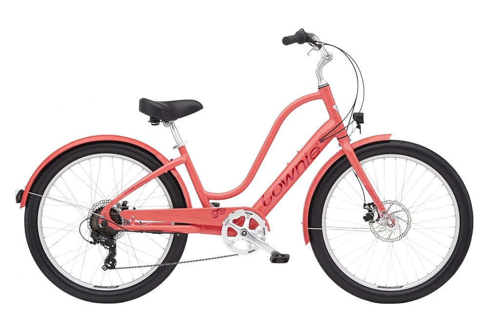 Vélo de Ville Électrique Electra Townie Go! 7D EQ Shimano Tourney 7V 250 Wh 26" Corail 2022