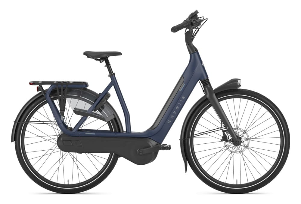 Vélo de Ville Électrique Gazelle Avignon C8 HMB Shimano Nexus 8V 500 Wh 700 mm Bleu Marine 2023