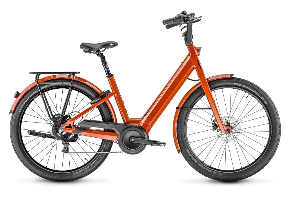 Vélo de Ville Électrique Moustache Bikes Lundi 27.5 Enviolo Trekking 500 Wh 27.5" Orange Terracotta