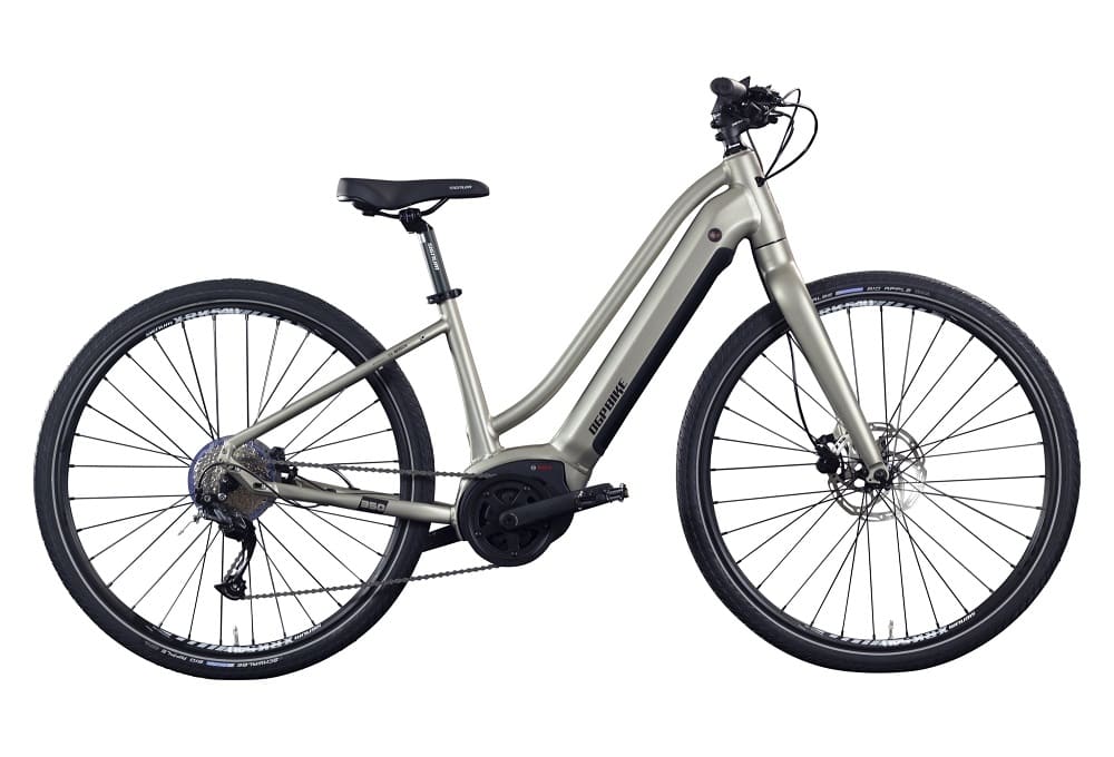 Vélo de Ville Electrique OGP Bike Fitness 350 28" Shimano Altus 9S 500Wh Gris