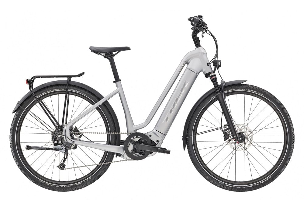 Vélo de Ville Électrique Trek ALLANT+ 7 LOWSTEP 500 wh Shimano Acera 9V Gris 2023