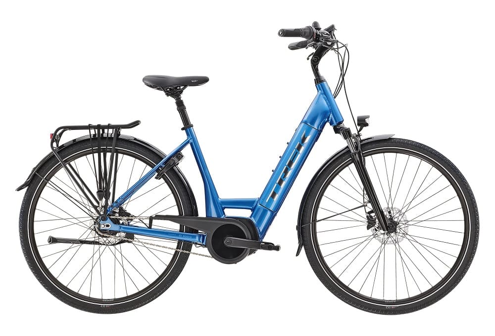 Vélo de Ville Électrique Trek District+ 6 Lowstep Shimano Nexus 7V 400 Wh 700mm Bleu Alpine 2022