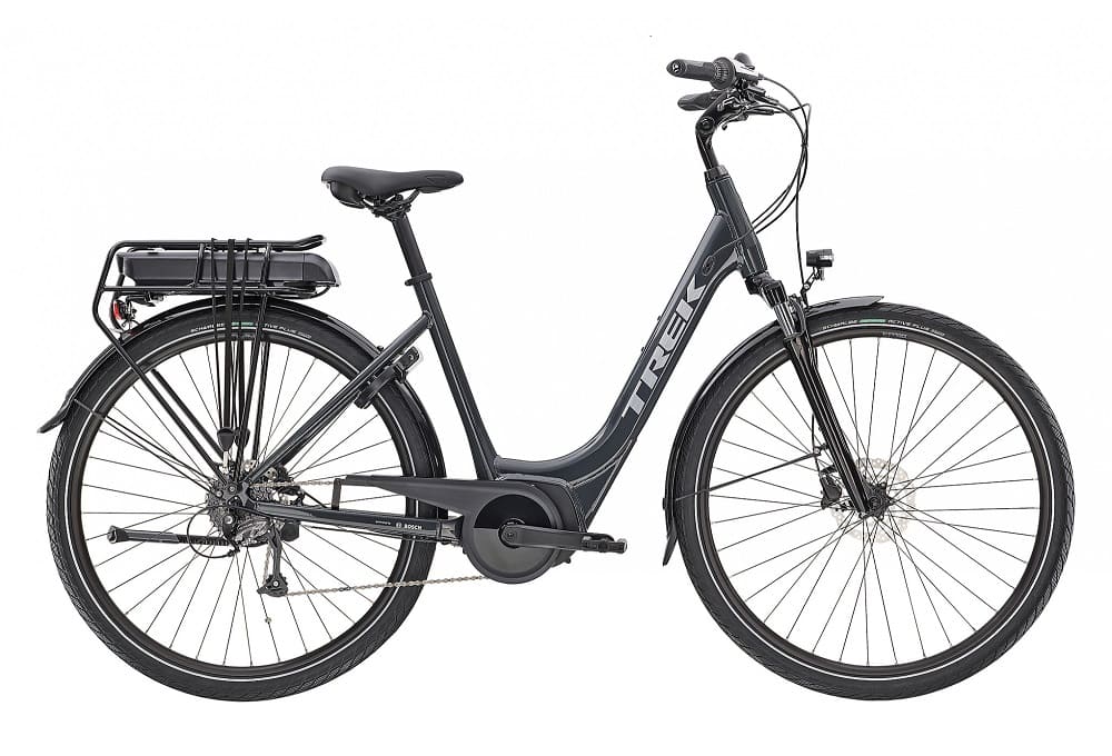 Vélo de Ville Électrique Trek Verve+ 1 Lowstep Shimano Altus 8V 500 Wh 700 mm Noir 2023
