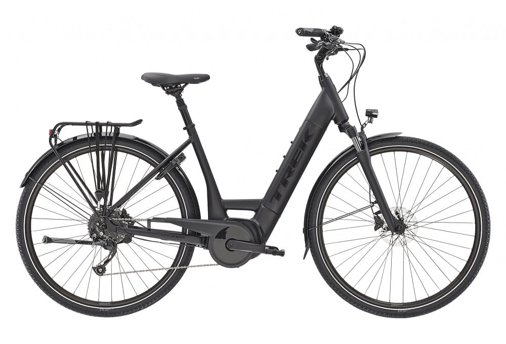 Vélo de Ville Électrique Trek Verve+ 3 Lowstep 400wh Shimano Altus 9V Matte Trek Black 2022