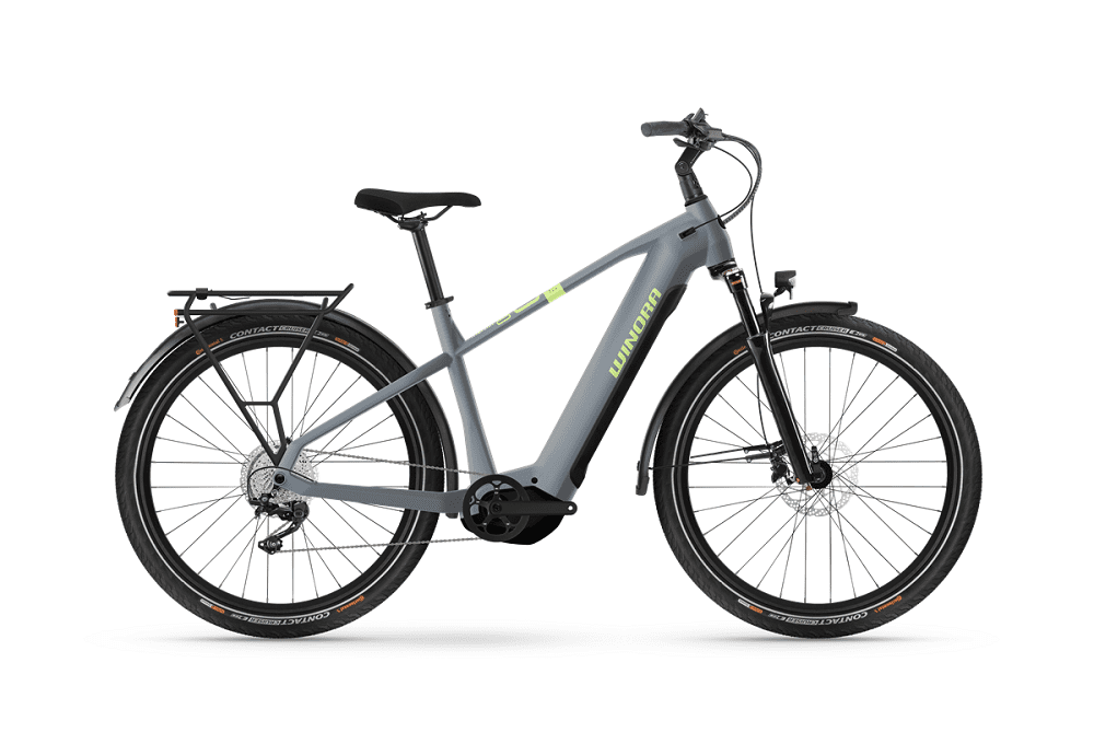 Vélo de Ville Électrique WINORA Yucatan X10 InTube 720 Wh Uni gris 2023