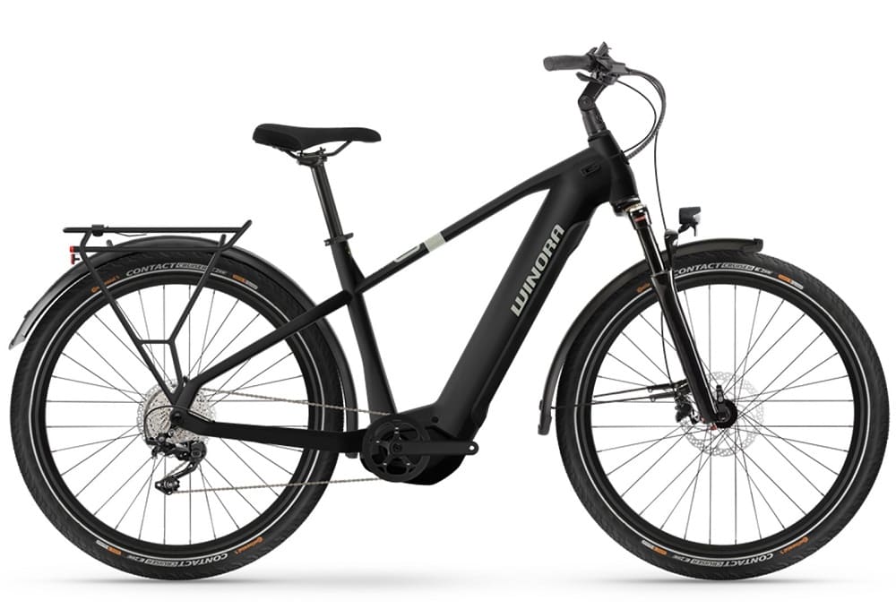 Vélo de Ville Électrique WINORA Yucatan X10 VTC électrique 720WH Black matte 2023