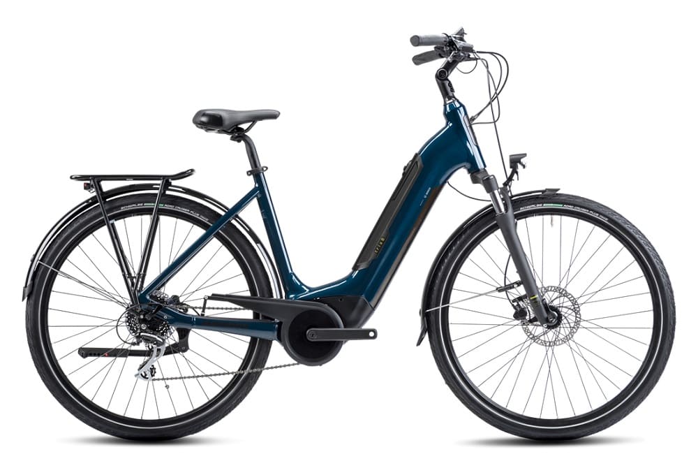 Vélo de Ville Électrique Winora Tria 8 Wave Shimano Altus/Acera 8V 400 Wh 700 mm Bleu Deepsea 2023