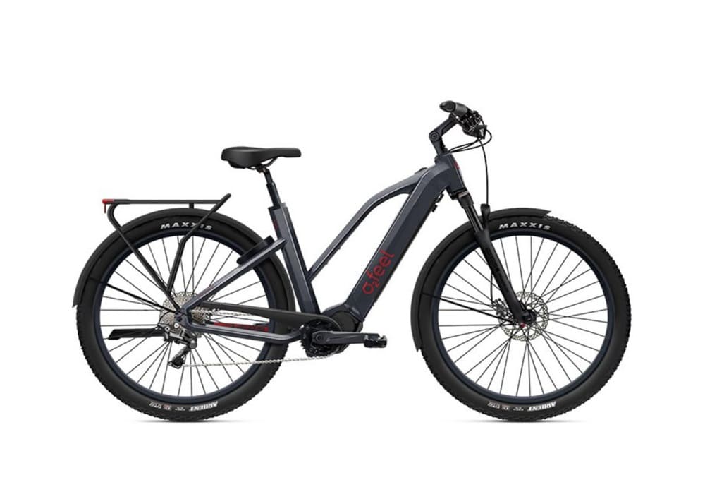 Vélo de randonnée électrique O2feel Vern Adventure Power 8.1 Gris