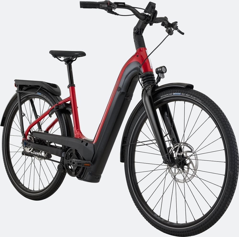 Vélo de ville Électrique Cannondale Mavaro Neo 2 Low StepThru Rouge – Image 3