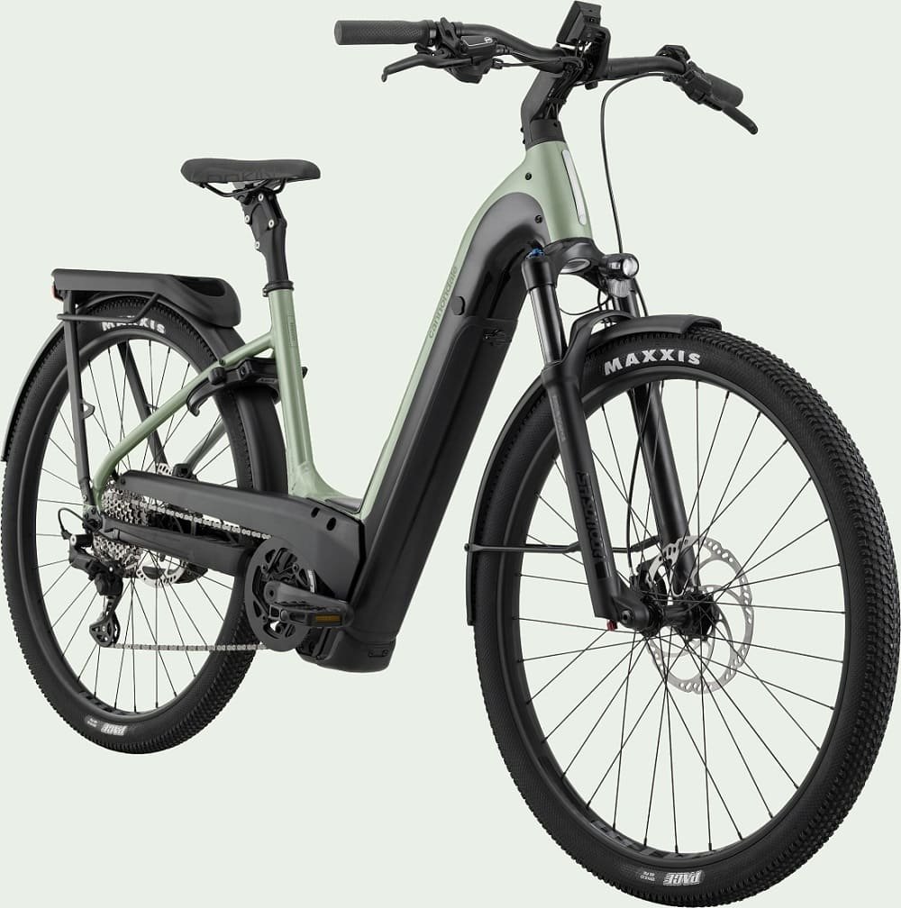 Vélo de ville Électrique Cannondale Tesoro Neo X 1 Low StepThru vert – Image 5