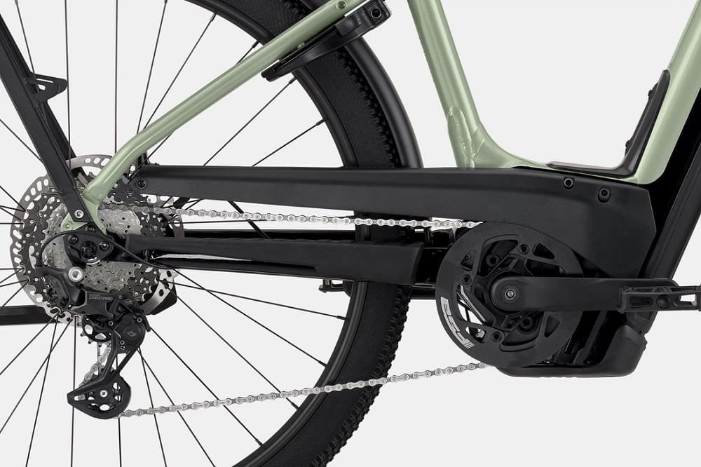 Vélo de ville Électrique Cannondale Tesoro Neo X 1 Low StepThru vert – Image 3