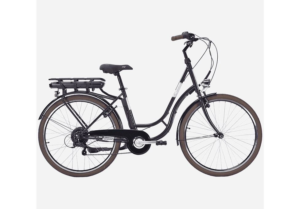 Vélo de ville électrique adulte NAKAMURA E-City 50 MARRON