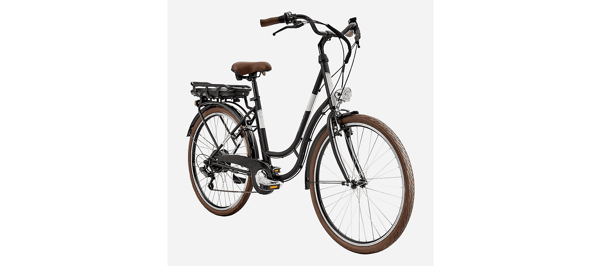 Vélo de ville électrique adulte NAKAMURA E-City 50 NOIR – Image 2
